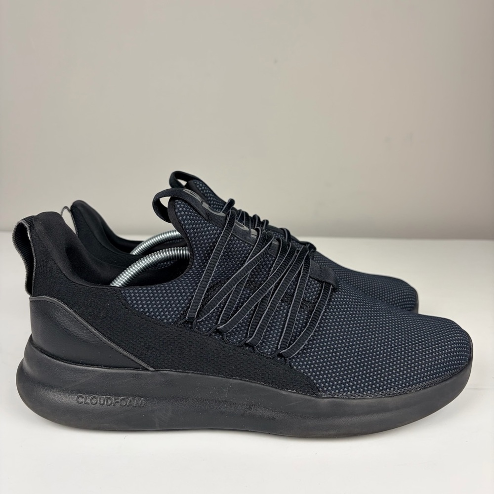 Adidas‎ Cloudfoam Sneakers Mens 12 Black Slip On Running Shoes Lightweight